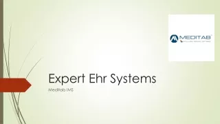 Expert Ehr Systems with Meditab IMS