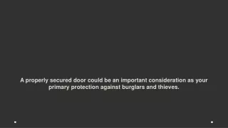 What Do You Need To Pick A Deadbolt?