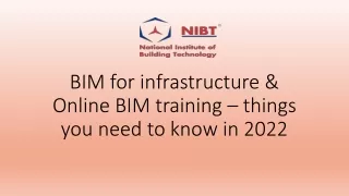 bim for infrastructure online bim training things
