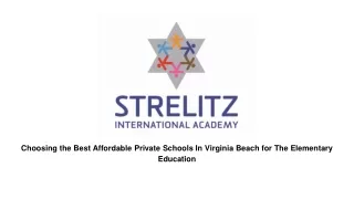Affordable Private Schools In Virginia Beach The Elementary Education