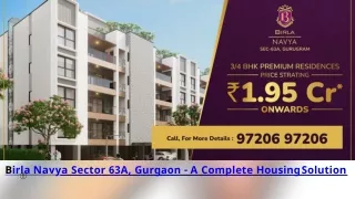 Birla Navya Sector 63A, Gurgaon - A Complete Housing Solution