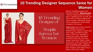 10 Trending Designer Sequence Saree for Women