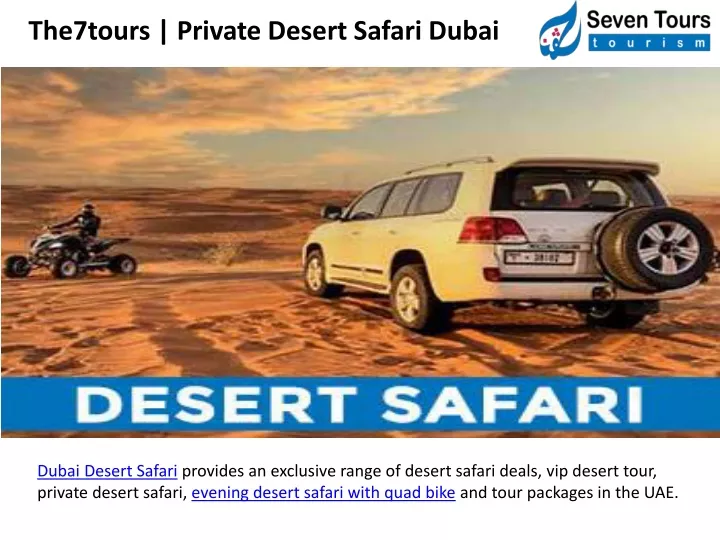 the7tours private desert safari dubai