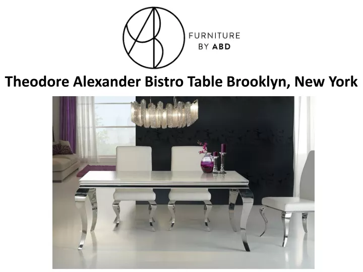 theodore alexander bistro table brooklyn new york