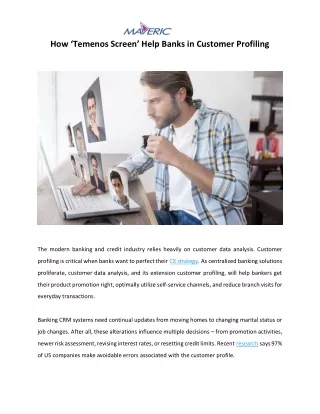 how temenos screen help banks in customer