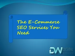 the e commerce seo services you need