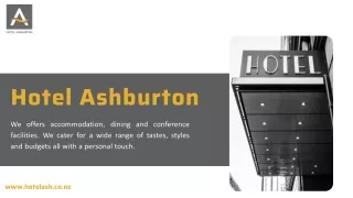 Hotel Ashburton Restaurant