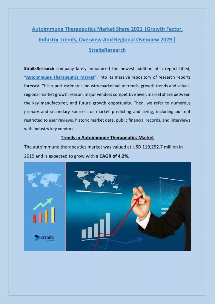 autoimmune therapeutics market share 2021 growth