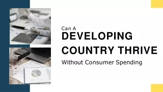 Can a Developing Country Thrive without Consumer Spending