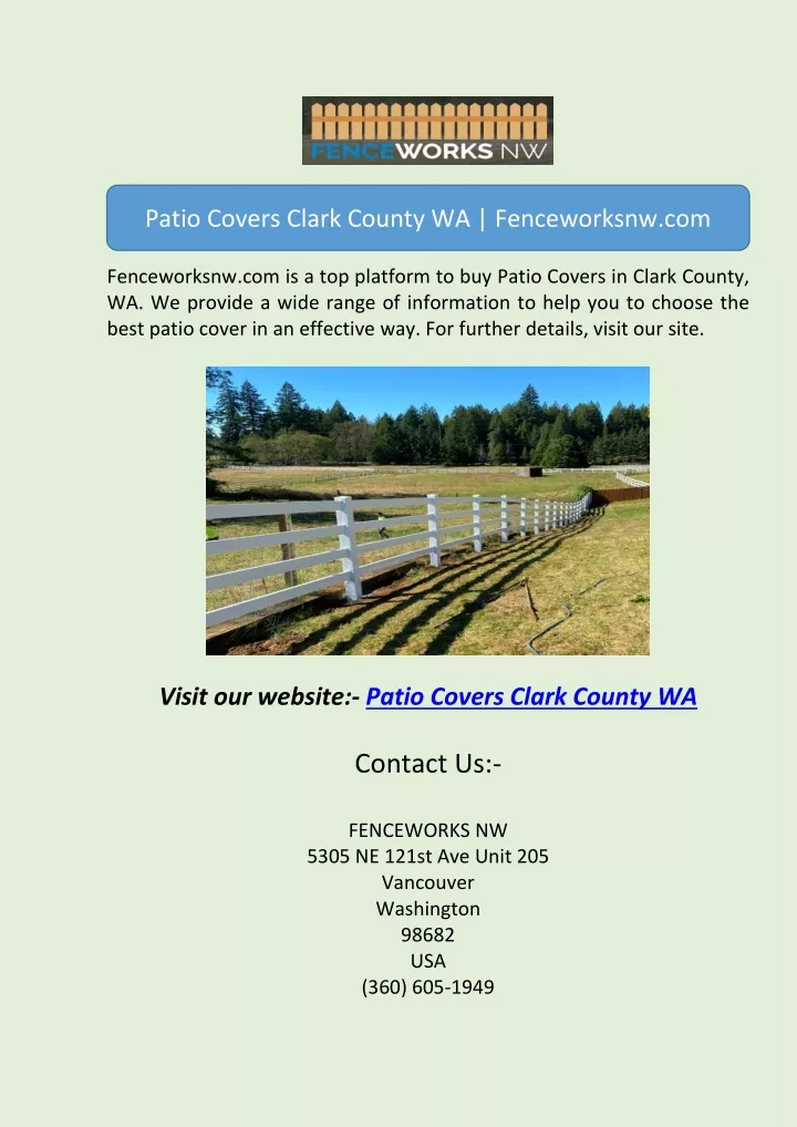 patio covers clark county wa fenceworksnw com