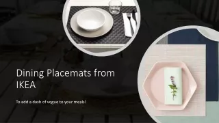 Buy Place Mats and Coasters Online UAE