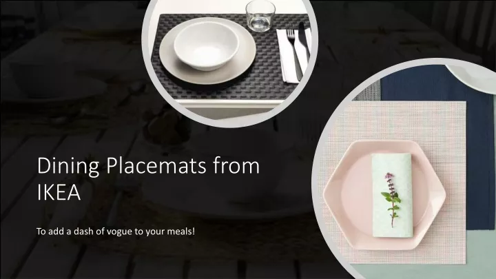 dining placemats from ikea