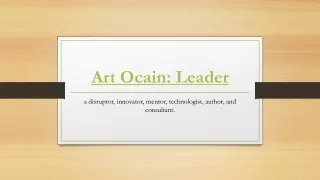 Art Ocain: leader