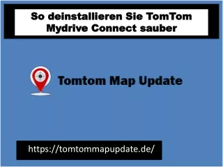 so deinstallieren sie tomtom mydrive connect