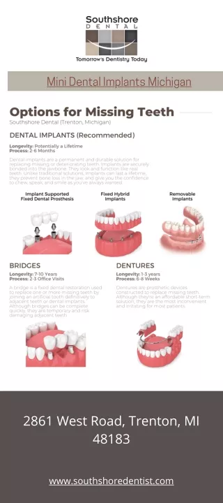 Mini Dental Implants Michigan