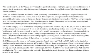 what is it localio a i is the only ai copywriting