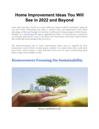 home improvement ideas you will see in 2022