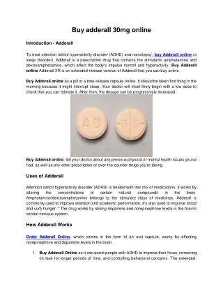 Buy adderall 30mg online