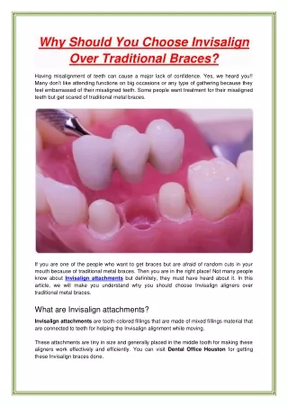 why should you choose invisalign over traditional