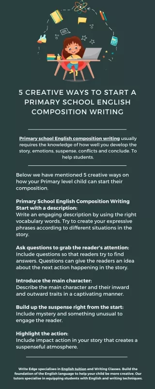 5 creative ways to start a primary school english