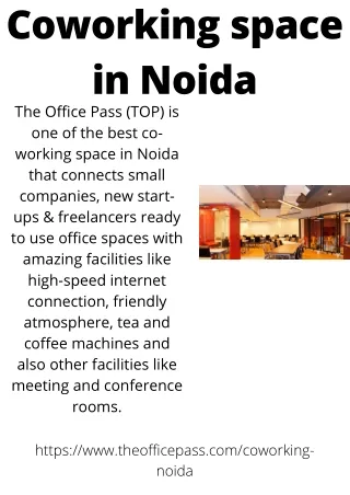 Coworking space in Noida