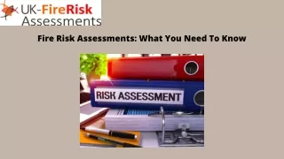 Fire Risk Assessments What You Need To Know