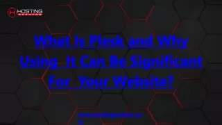 what is plesk and why using it can be significant