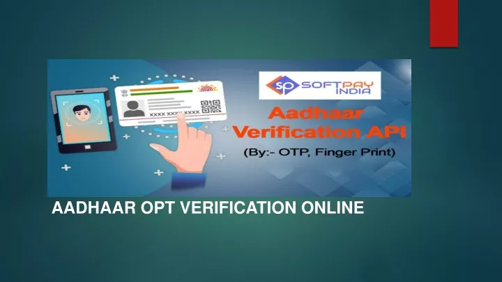 aadhaar opt verification online