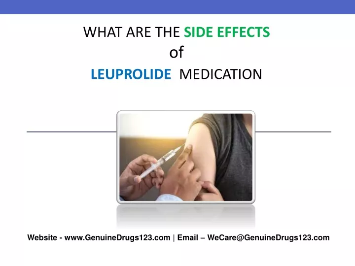 what are the side effects of leuprolide medication