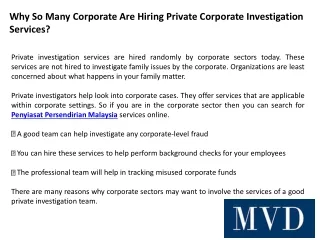 why so many corporate are hiring private
