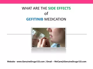 what are the side effects of gefitinib medication