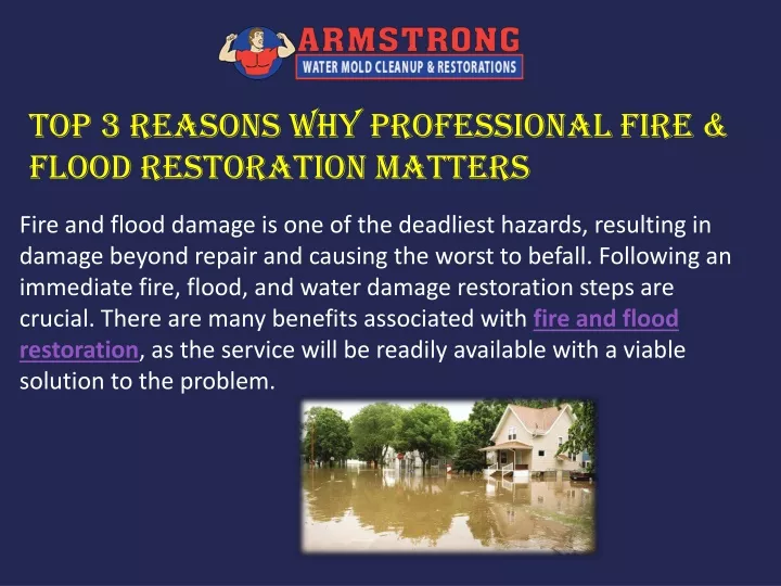 top 3 reasons why professional fire flood