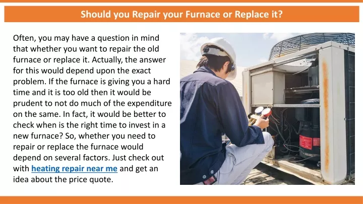 should you repair your furnace or replace it