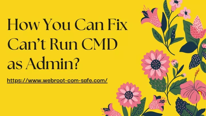 how you can fix can t run cmd as admin https