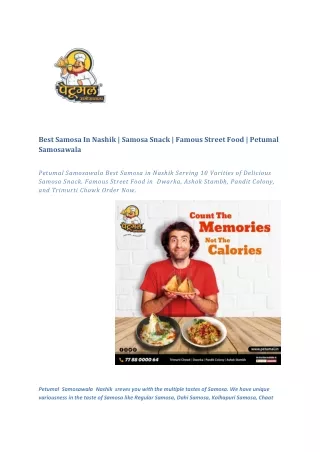best samosa in nashik samosa snack famous street