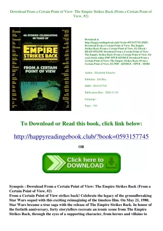 Download From a Certain Point of View The Empire Strikes Back (From a Certain Po