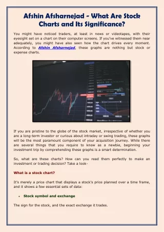 afshin afsharnejad what are stock charts