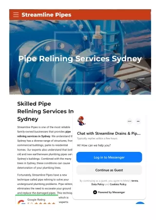 streamline pipes