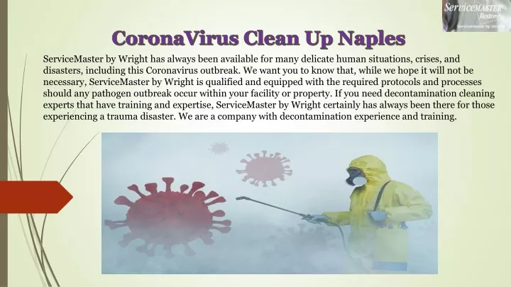 coronavirus clean up naples