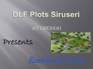 dlf plots siruseri