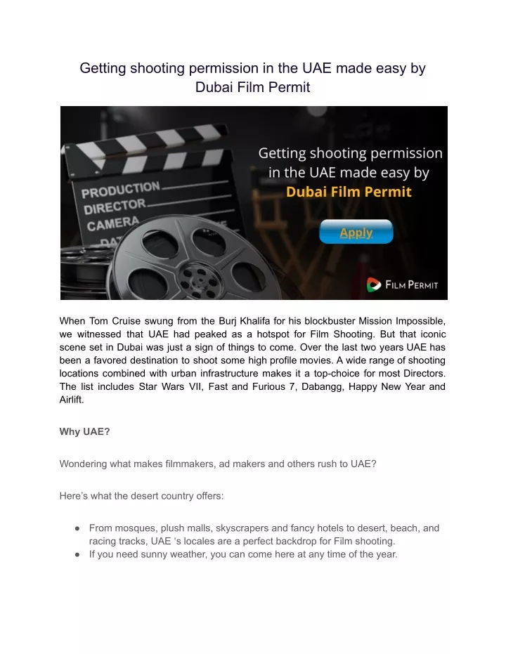 getting shooting permission in the uae made easy