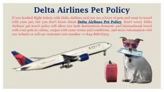 delta airlines pet policy