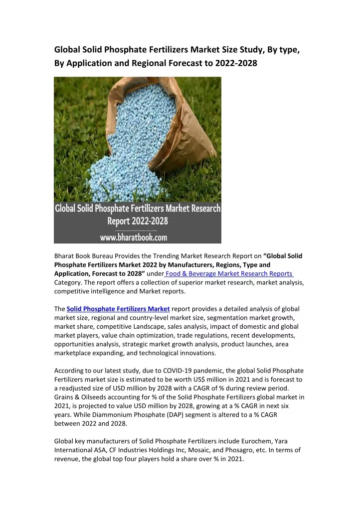 global solid phosphate fertilizers market size