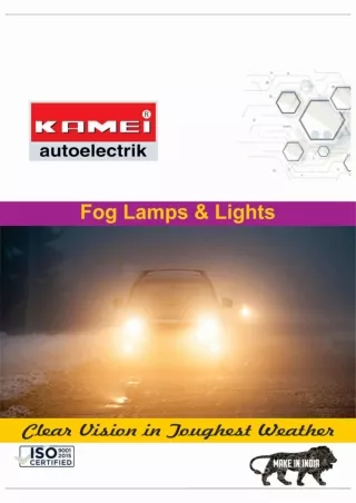Fog Lamps & Lights - Download PDF