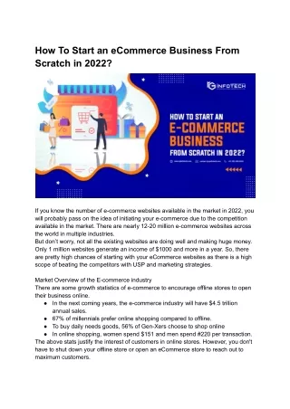 How To Start an eCommerce Business From Scratch in 2022