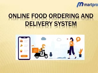 online food ordering and delivery system
