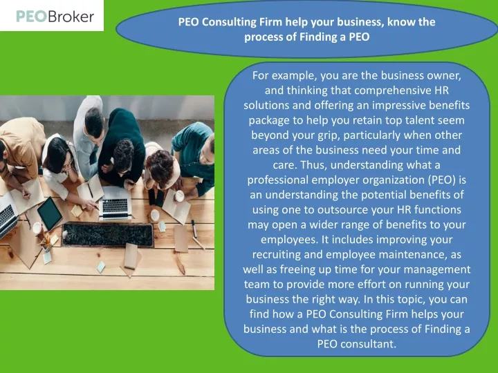 peo consulting firm help your business know