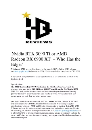 nvidia rtx 3090 ti or amd radeon rx 6900