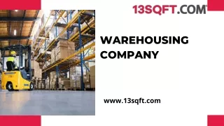 13sqft: Warehousing Company of India