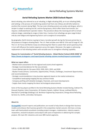 aerial refueling systems market